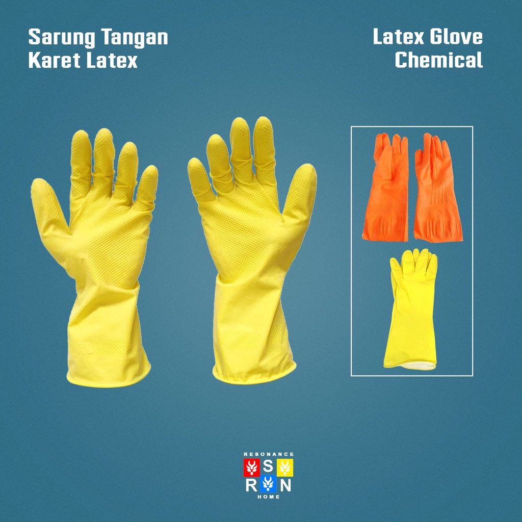 Sarung Tangan Latex Karet / Latex Hand Gloves Sarung Tangan Tukang Resonance Home