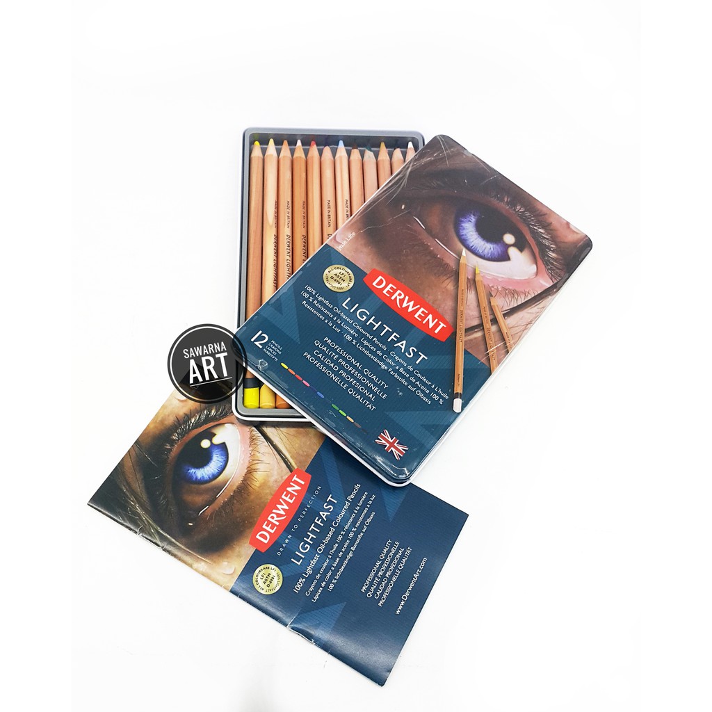 

Derwent Lightfast Pencils Color Set 12 Tin