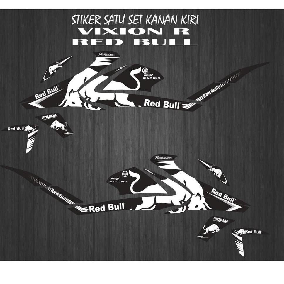 striping stiker decal vixion r/all new redbull –LLM.19My22ᵟ