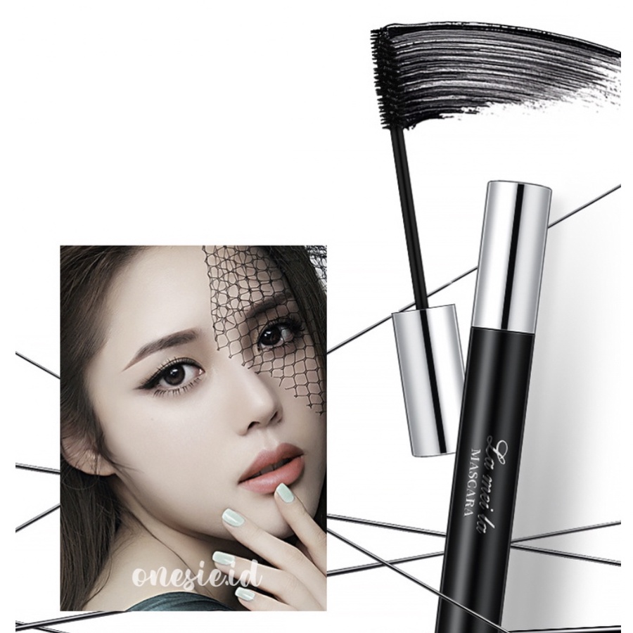 LAMEILA Maskara Black Silver Long Lasting Mascara Lash Slender Curling Waterproof LA097