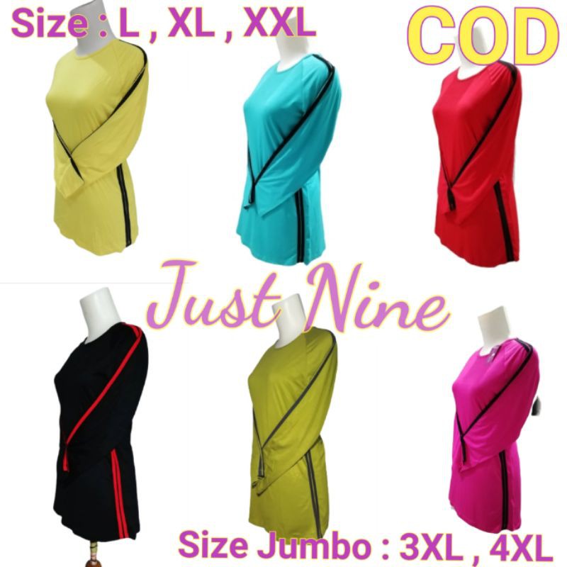 Baju senam lengan panjang wanita / baju olahraga lengan panjang wanita / baju olahraga senam wanita