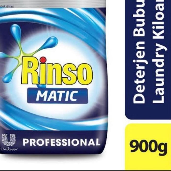 *BestSeller* RINSO MATIC BUBUK POWDER 900gr - DETERGEN BUBUK - DETERGEN RINSO - DETERGEN LAUNDRY Seg