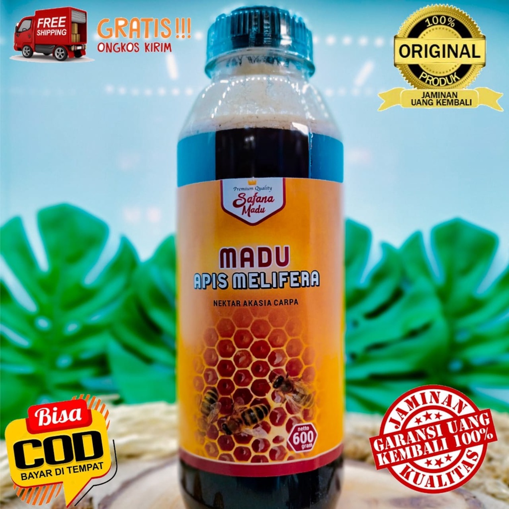 

COD (600gr) MADU HUTAN AKASIA CARPA SUMATERA, MADU MURNI ASLI 100% ORIGINAL TANPA CAMPURAN, PURE RAW HONEY