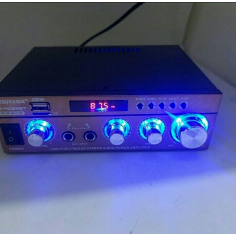 Cod Power Amplifier Mitsuyama Bravo MS-4025BT//Amplie Bluetooth Karaoke Origunal