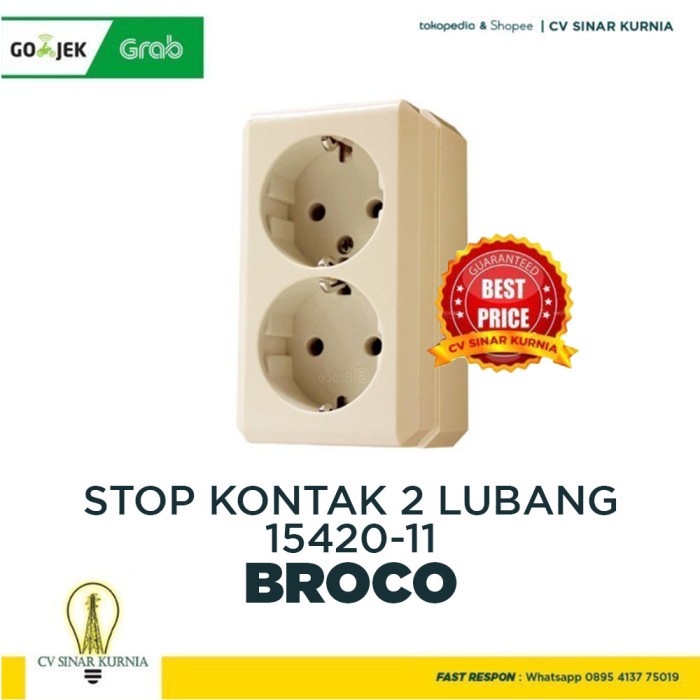 BROCO OB STOP KONTAK ARDE DOUBLE CREAM 15420 SEGI 1542011 SNI