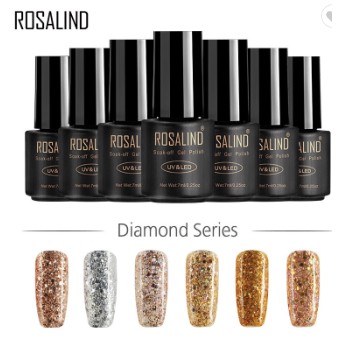 ROSALIND GLITTER SERIES W 7ml - KUTEK GEL -  GOLD SERIES