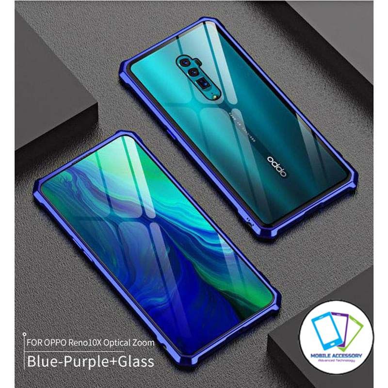 Hard Case Magnetic Oppo Reno 10x Zoom 10xZoom Double Glass 2 Sisi Depan Belakang Kaca Casing Murah