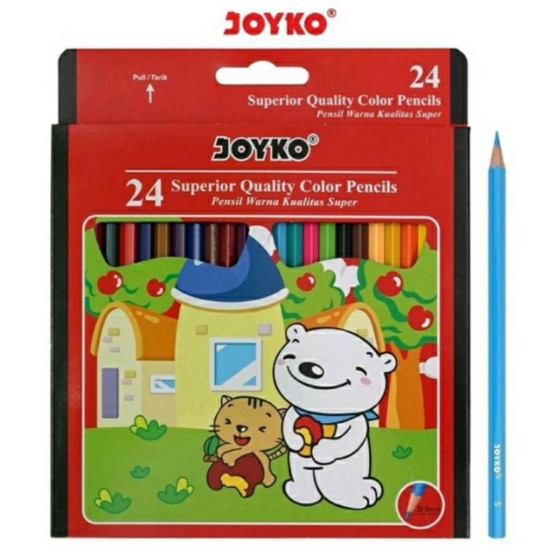 

PENSIL WARNA JOYKO 24 WARNA PANJANG