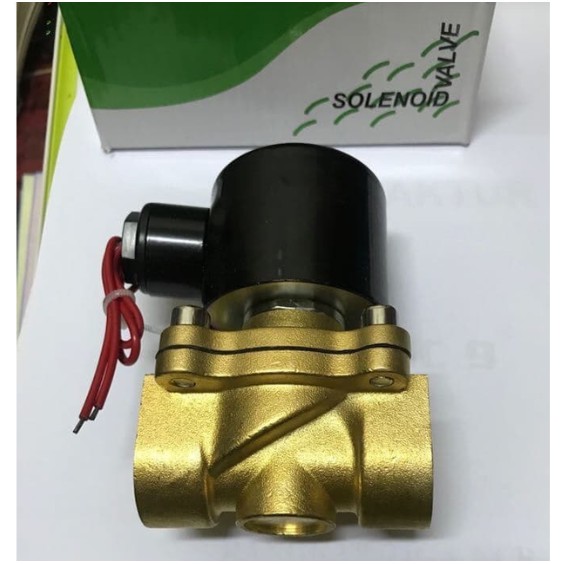 Jual Solenoid Valve Kuningan 1 Inch Koil Kotak (Normal Close) | Shopee ...