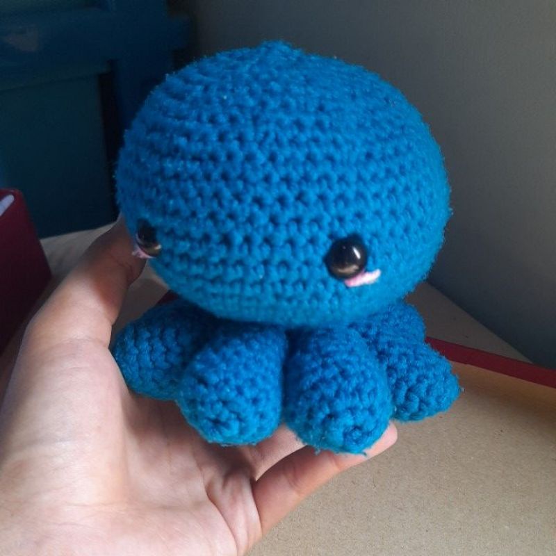 Boneka amigurumi Octopus Boneka rajut gurita