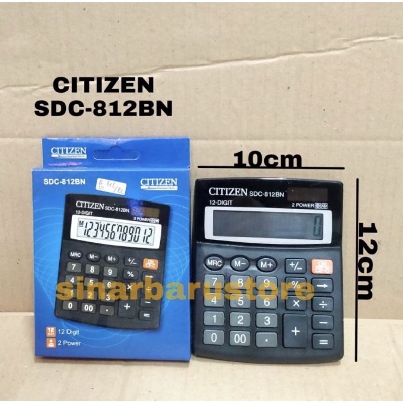 

Kalkulator/Calculator Meja 12 Digit Citizen SDC-812BN KW