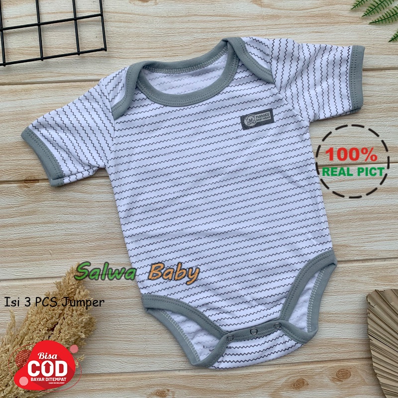 3 PCS Jumper Bayi Baju Bayi Baru Lahir Almeera Baby and Kids