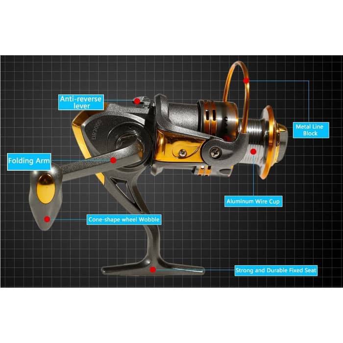 Real Pancing Metal Fishing Spinning Reel 10 Ball Debao