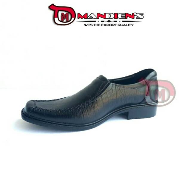 MANDIENS SJ155KY Sepatu Kulit Pantofel Pria Original MEDALI Export Quality