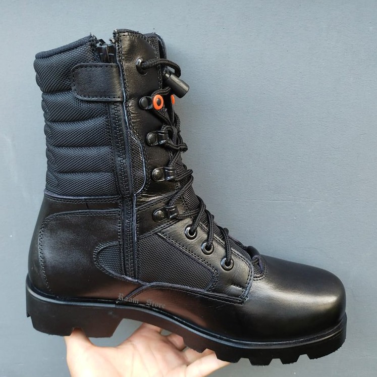 Sepatu Pdl Tni Au Jatah Terbaru 2021 Kulit Asli Caanggo Militery Tinggi 10 inc-6