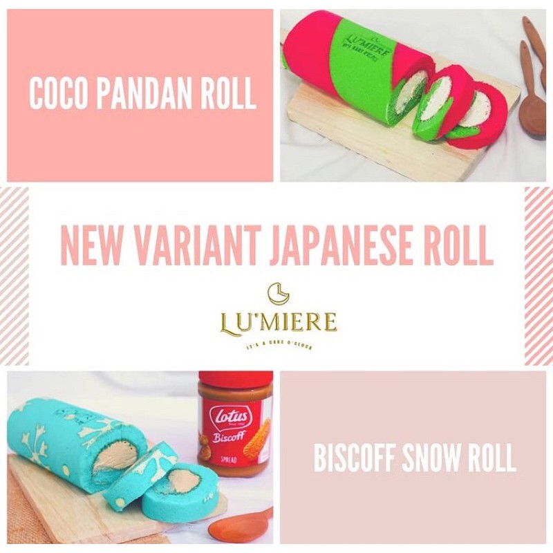 

JAPANESE roll by lumiere rasa coco pandan