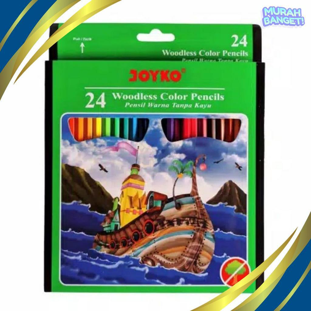 

KHUSUS Pensil Warna 24 Warna CP14 Joyko Color Pencils Woodless