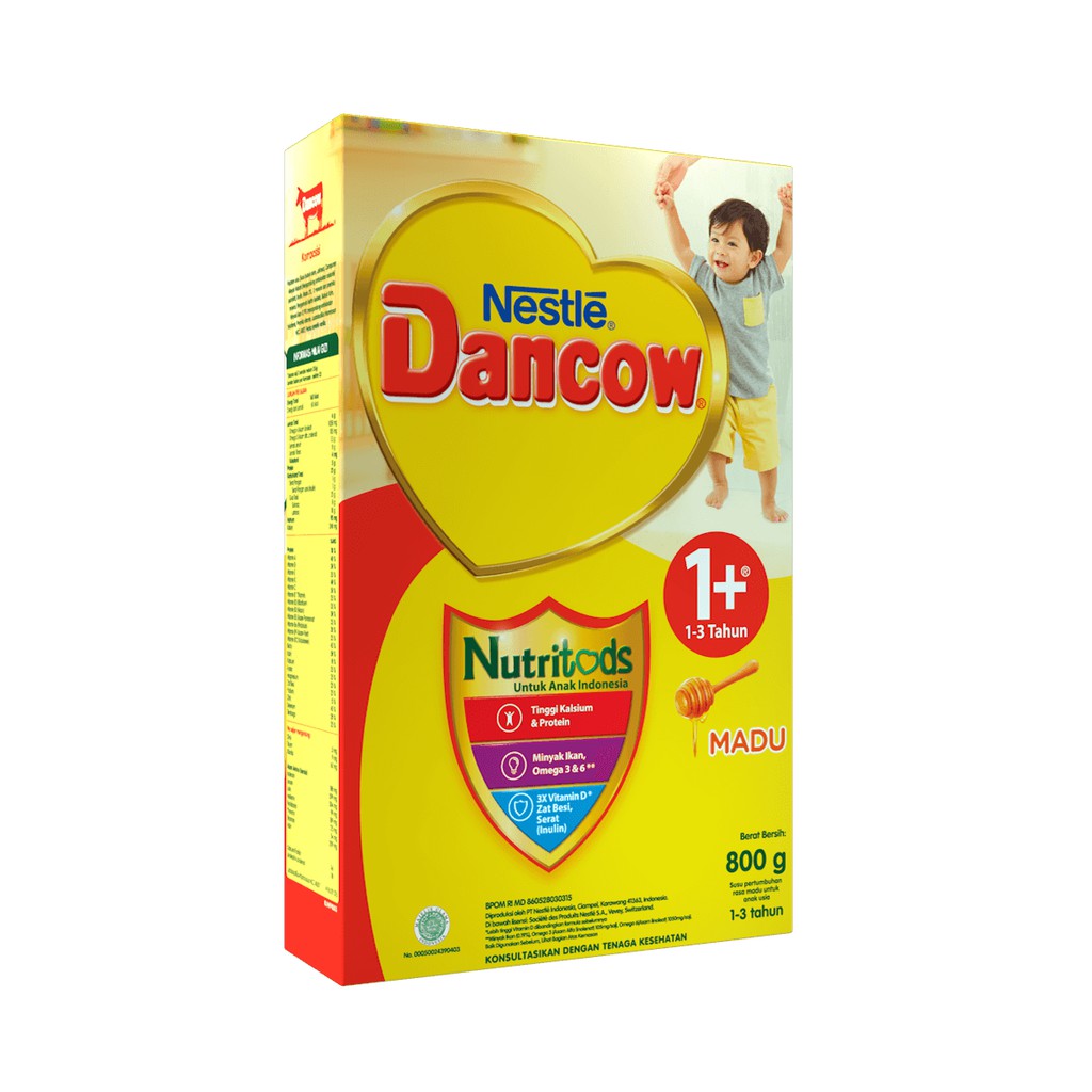 Dancow 1+ Susu Formula Anak Usia 1-3 tahun Rasa Madu / Coklat / Vanilla 800gr