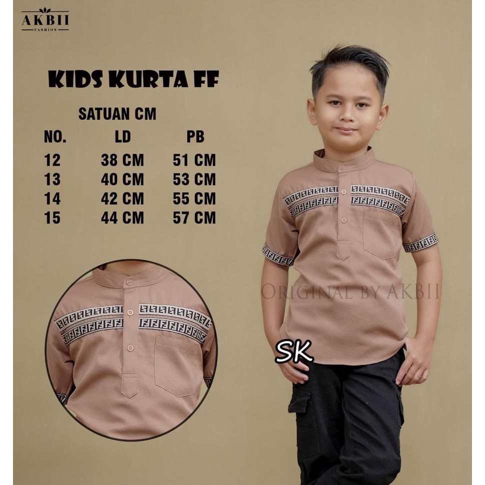 Baju Koko Anak Laki Laki Material Catton Adem Serap Keringat M L XL XXL