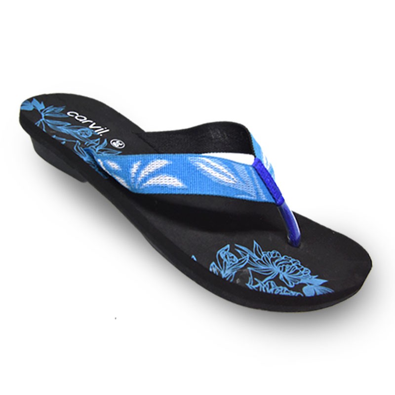  Carvil  Sandal  Wanita  Leona L Black Blue Shopee  Indonesia