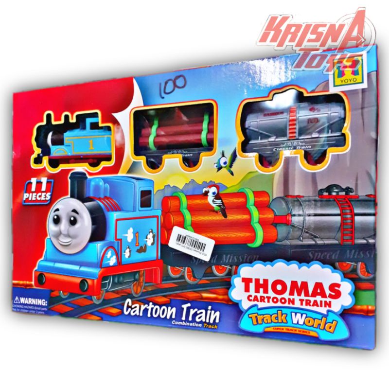 MAINAN ANAK KERETA API THOMAS CARTOON TRAIN SET/TRAIN PLAY SET