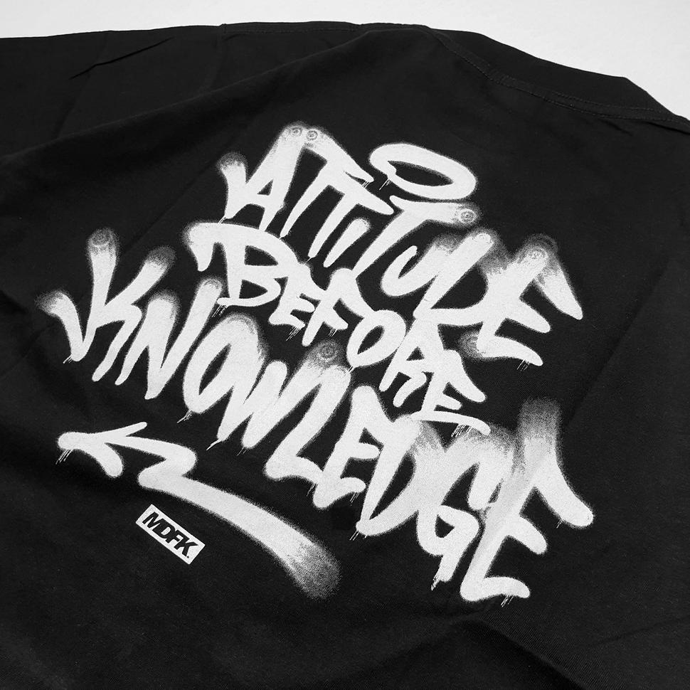 "SBN. 965154" MDFK Attitude Graffiti T shirt (Black)