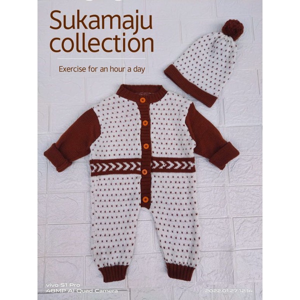 JUMPER BAYI POLCADOT UNISEX/ROMPER BAYI POLCADOT UNISEX