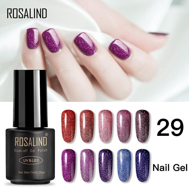 (01 - 20) ROSALIND Rainbow Series Gel Nail Polish UV LED / Kutek / Cat Kuku