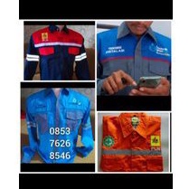 baju kemeja panjang seragam pln listrik pintar