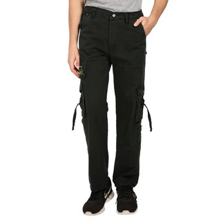  Celana  Panjang  Model Cargo  Warna Hitam  Size 27 28 29 30 31 