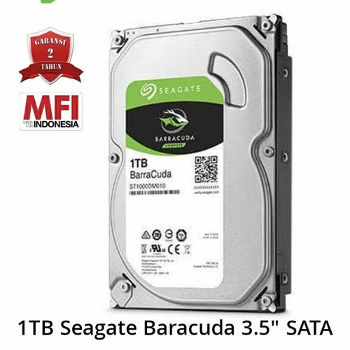 Harddisk Internal 1TB Seagate Barracuda 3.5 Inch BARU - Garansi Resmi MFI Seagate Indonesia