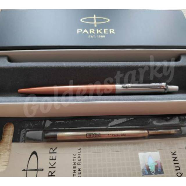 

Paket 1 Klik: 1pcs Parker Jotter Covent Copper CT Ballpoint + 1pcs Refill Ballpoint