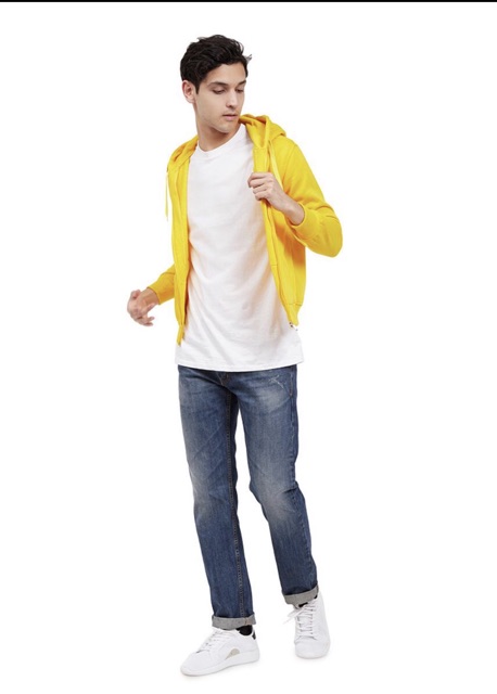 Jaket Hoodie Pria- Kuning