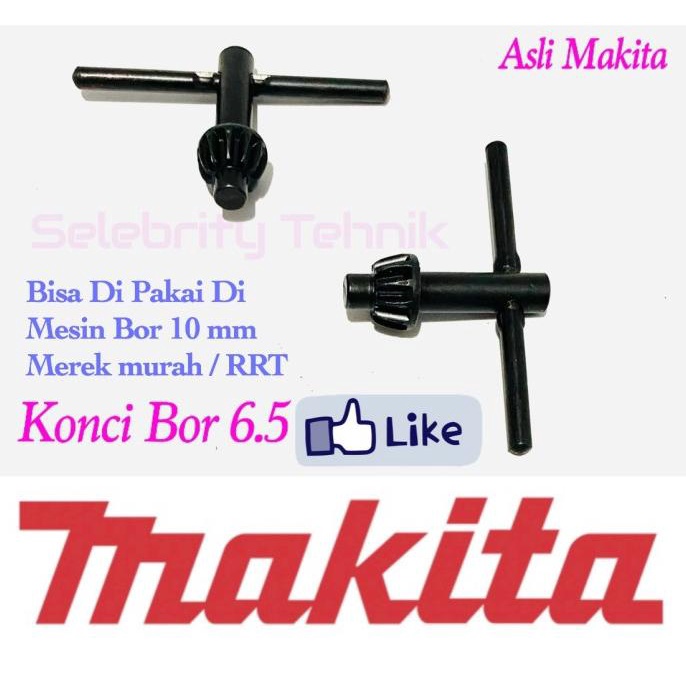 Kunci Kepala Bor Listrik 10mm - Key For Drill Chuck Asli Makita Maktec selebr17 Juara