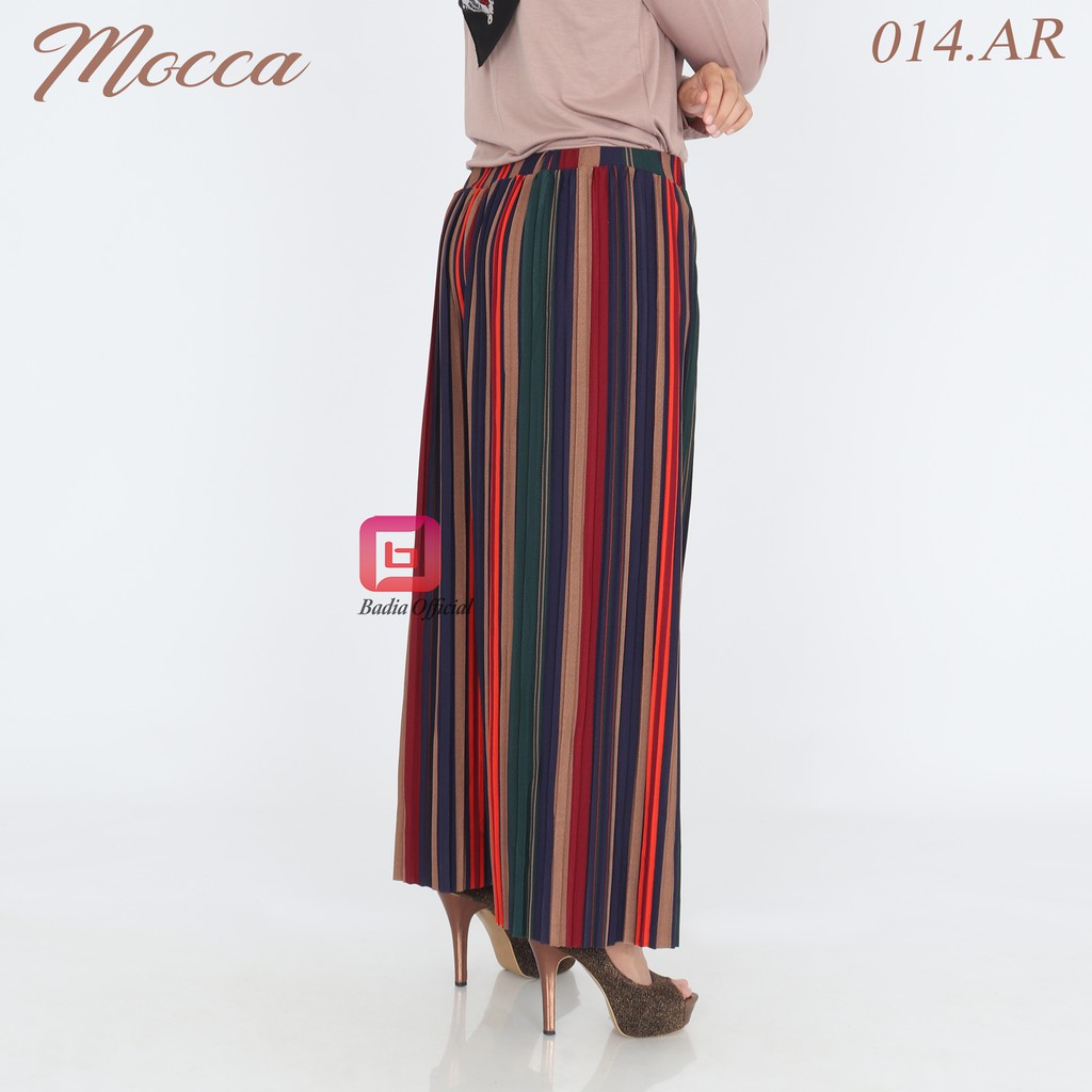 celana kulot salur plisket garis garis lipitan awet pleats cullot sallur tanpa tali wanita premium