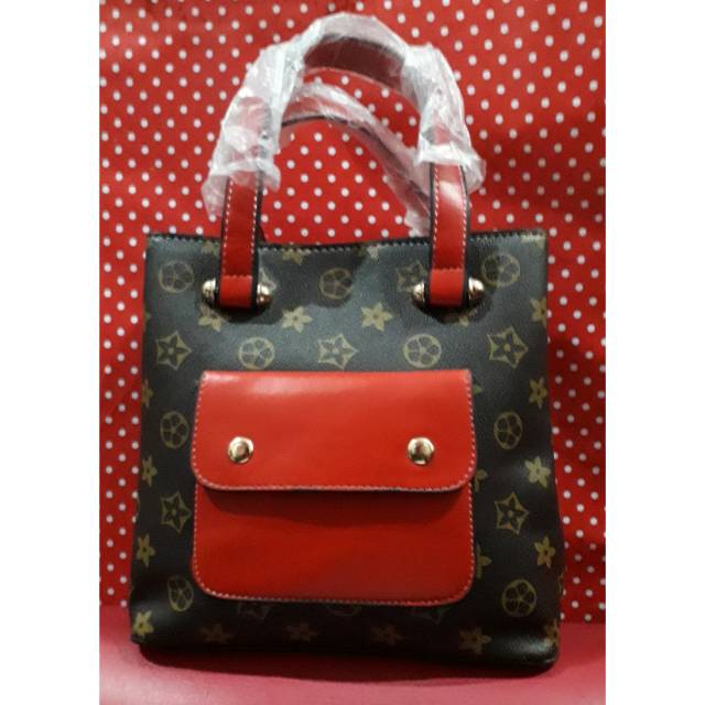 Tas impor LV merah
