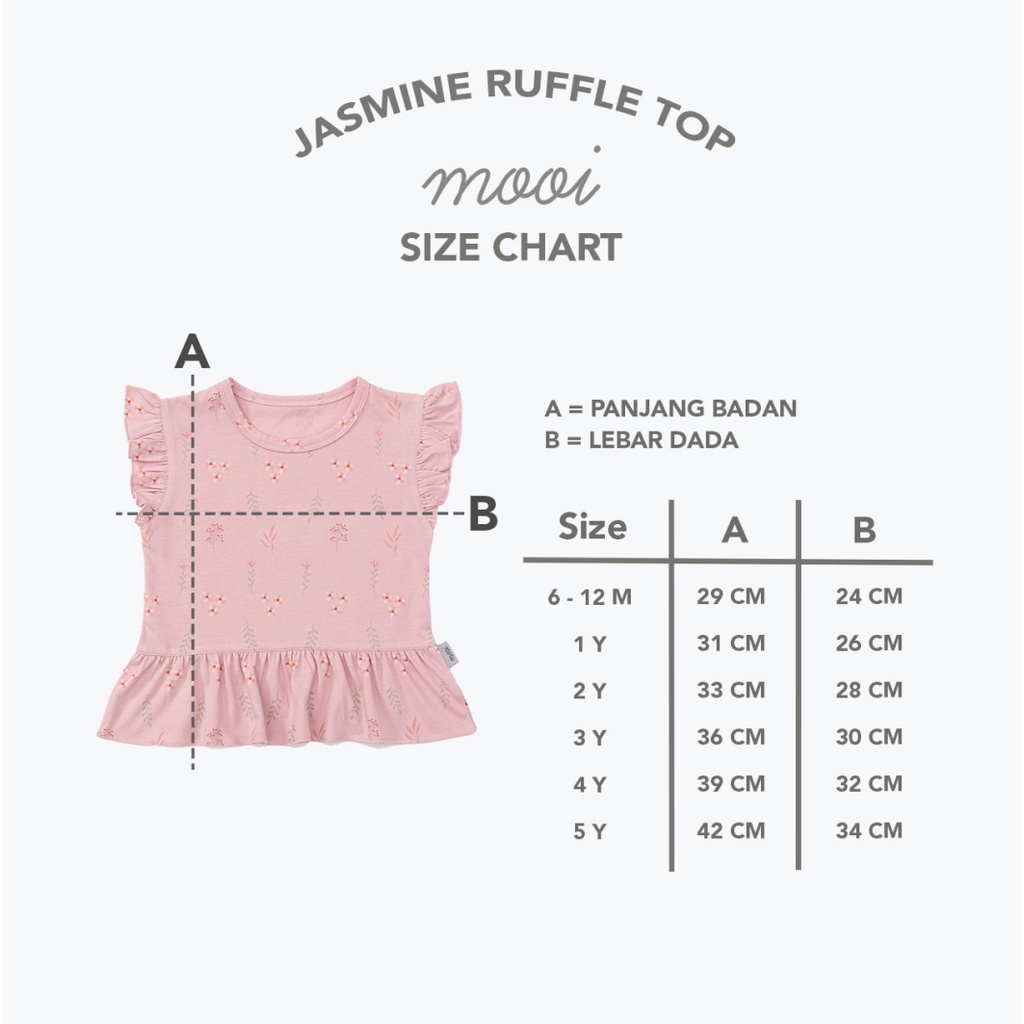 PROMO 7.7 PROMO BAJU LEBARAN MURAH MOOI JASMINE RUFFLE TOP ATASAN PEREMPUAN KAOS ANAK PEREMPUAN 6 BULAN -5 TAHUN