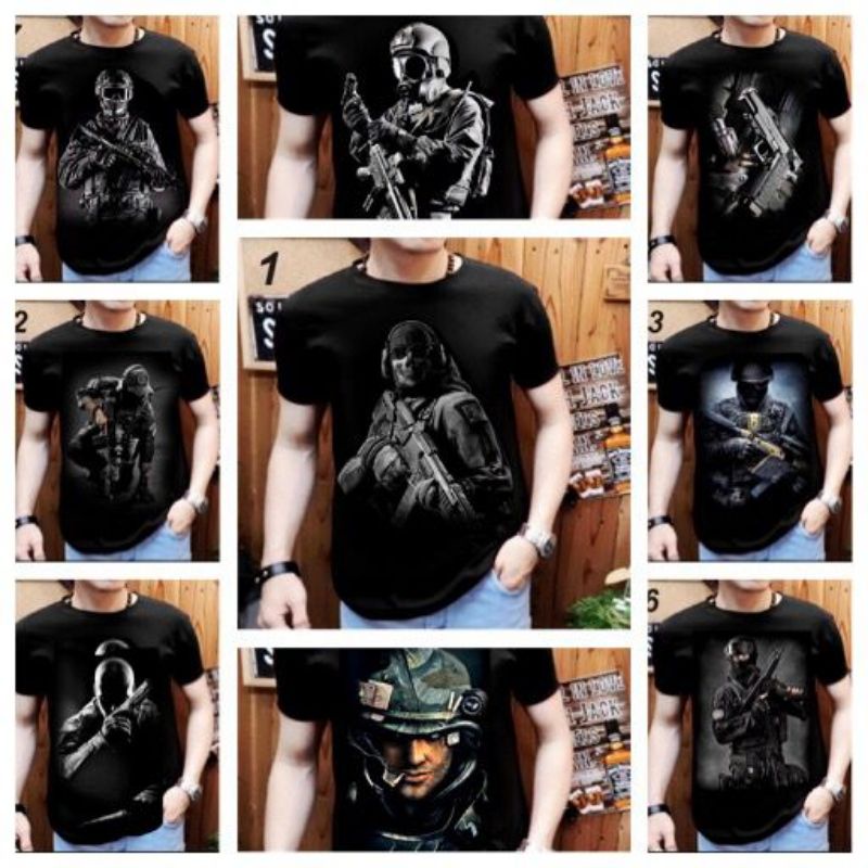 NEL- KAOS PRIA/KAOS COWOK DISTRO/T-SHIRT LENGAN PENDEK OTHERS PISTOL FIT TO L-XL