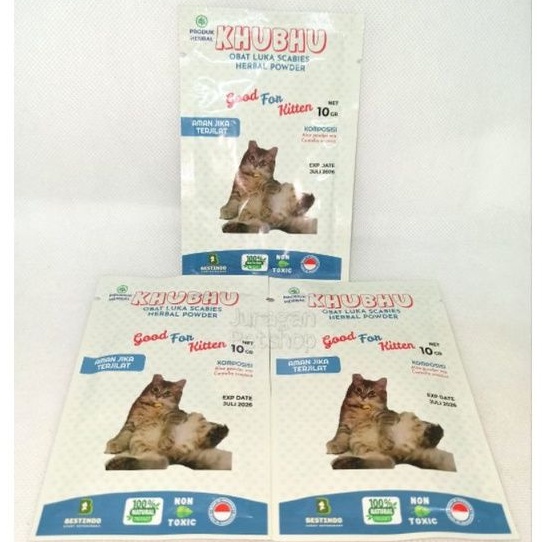 KHUBU (SACHET) 10gr | Obat Herbal Scabies | Aman Untuk Hewan