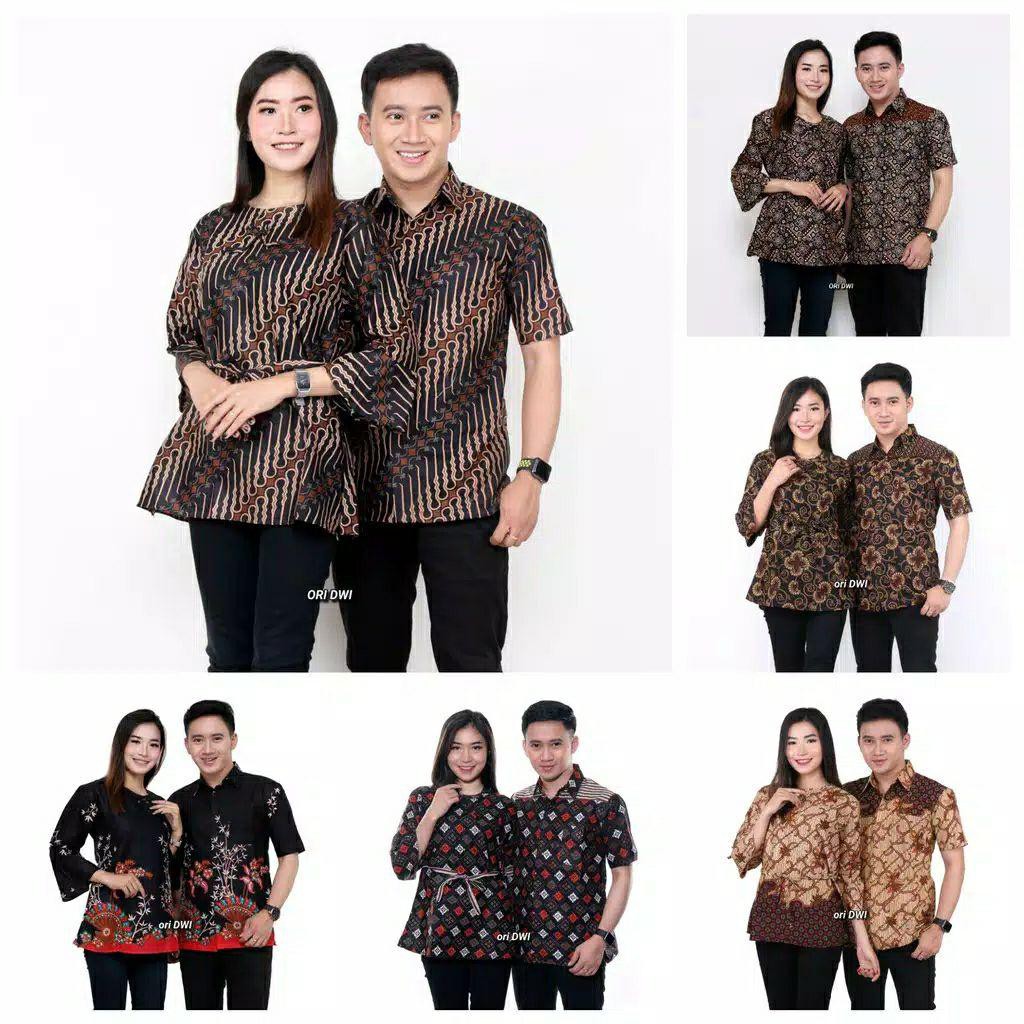 Maura Couple - Sania Ruffle Batik Couple Ori Ndoro Jowi Garansi Termurah Shopee - Batik Modern Solo