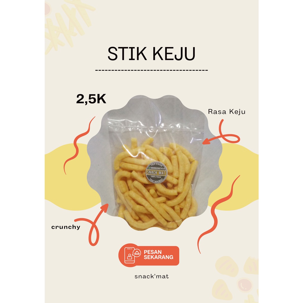 

Snack'Mat - Stik Keju / Ciki Keju