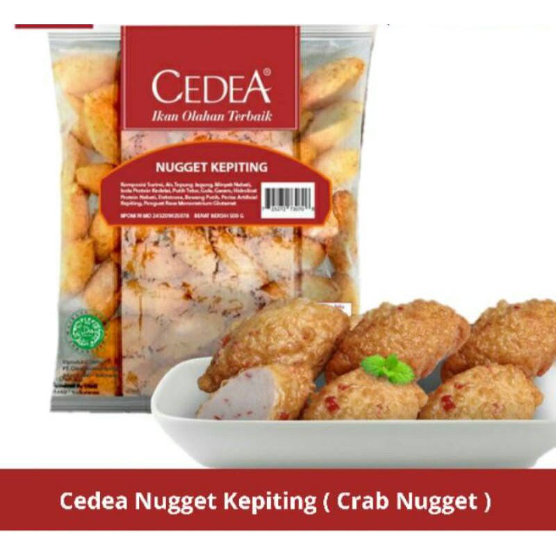 

Cedea Nugget Kepiting ( Crab Nugget) 500gr