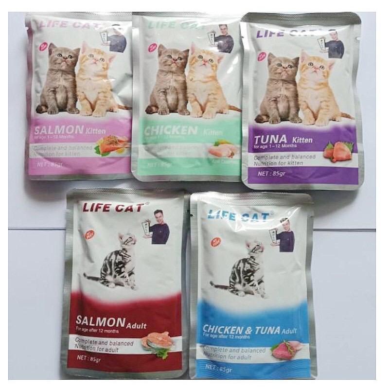 Life Cat POUCH 85GR Makanan kucing lifecat sachet 85gr