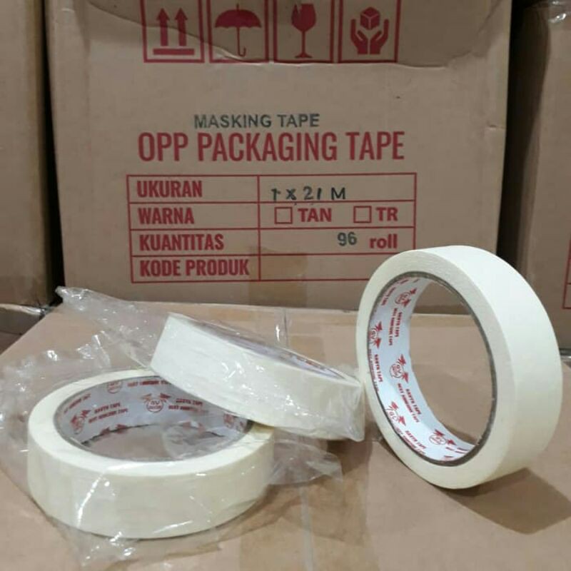 

Lakban Kertas Promo Murah 24mm x 21 meter / Masking Tape Kualitas Daimaru
