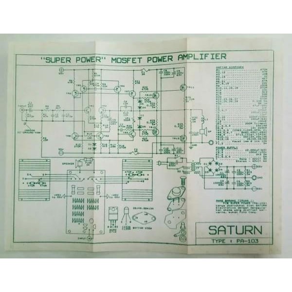 PCB Super Mosfet Power Amplifier PA-103