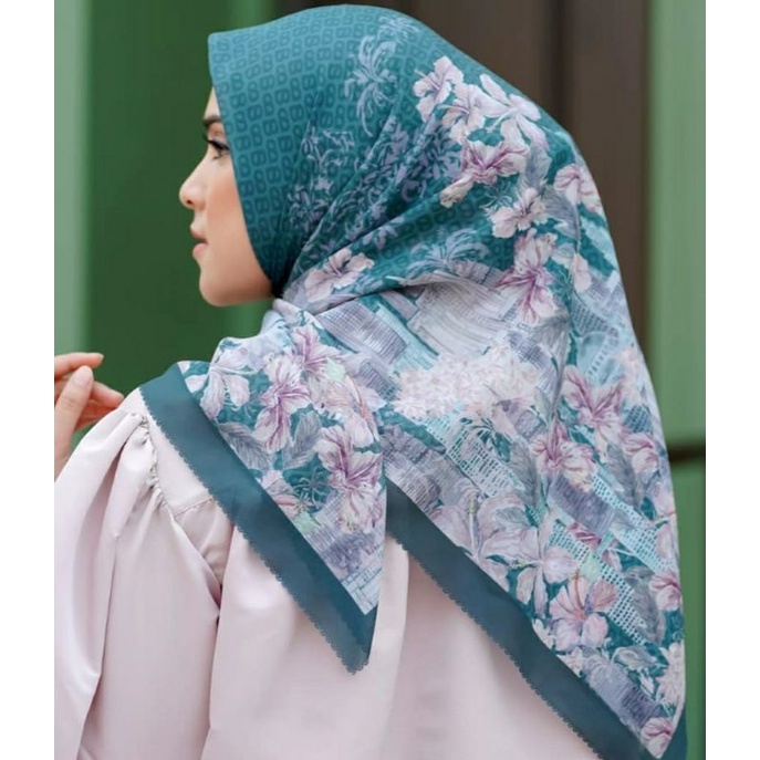 Buttonscarves Malaya Emerald As Is Voal