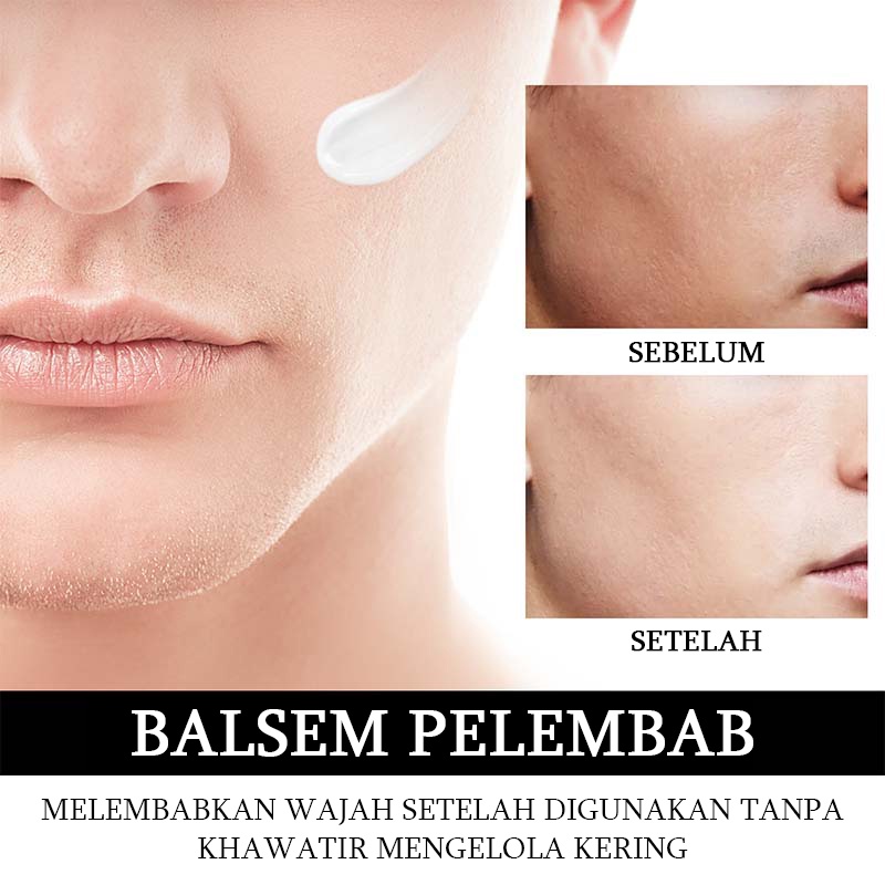 Krim pria pelembab pemutih Men's Moisturizing cream Perawatan wajah Facial care 50G Pelembab hydrating menyegarkan perawatan kulit pelembab mengecilkan pori-pori Meremajakan dan mencerahkan kulit