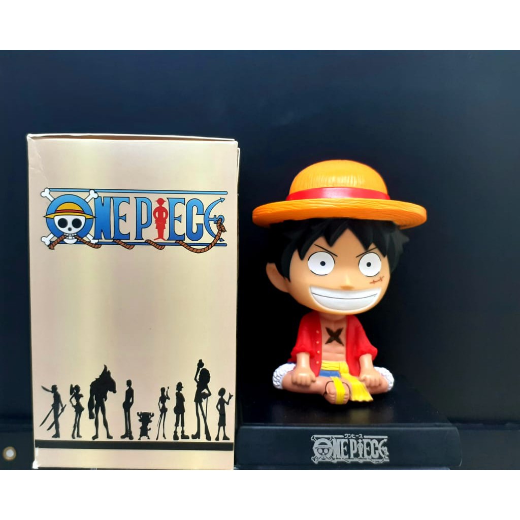 Pajangan Dashboard Mobil Figure One Piece Luffy