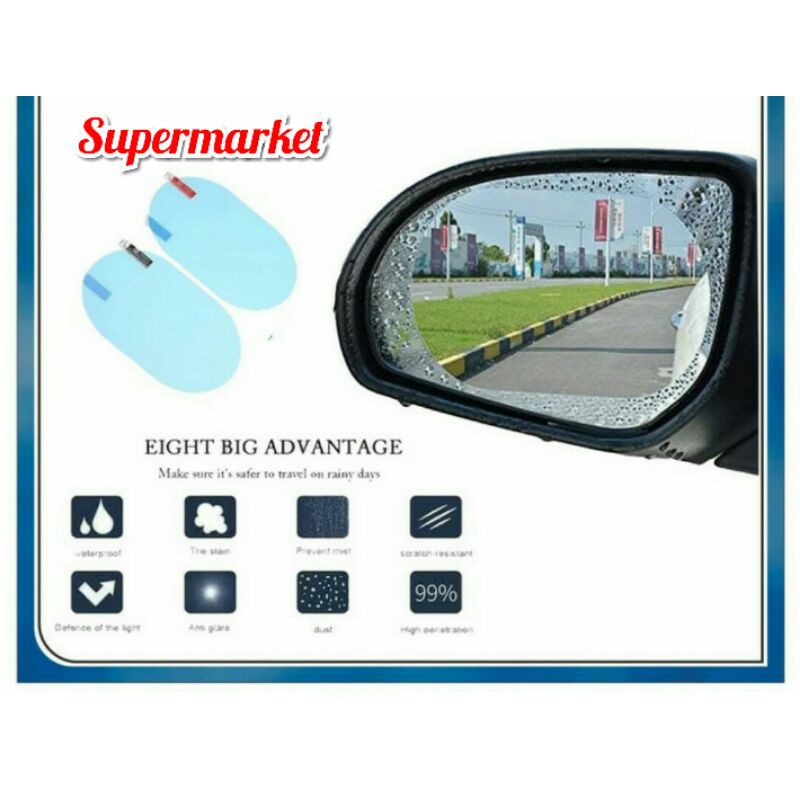 Anti Flog Kaca Oval Spion mobil Waterproof  Car protect/Anti gores