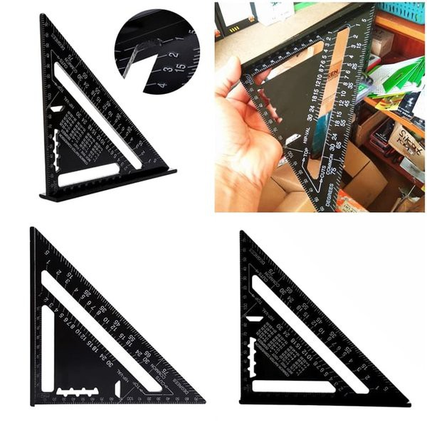 

speed square 7 inch black penggaris siku segitiga